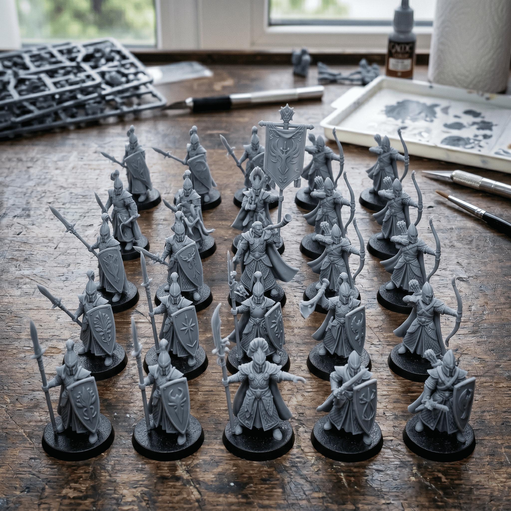 miniaturas de elfos wargames