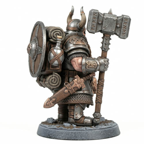 Miniatura enanos Rompehierros para wargames y rol - Imagen 2