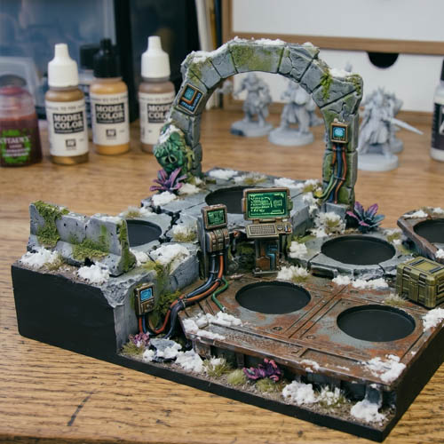 escenografia warhammer 40k futurista